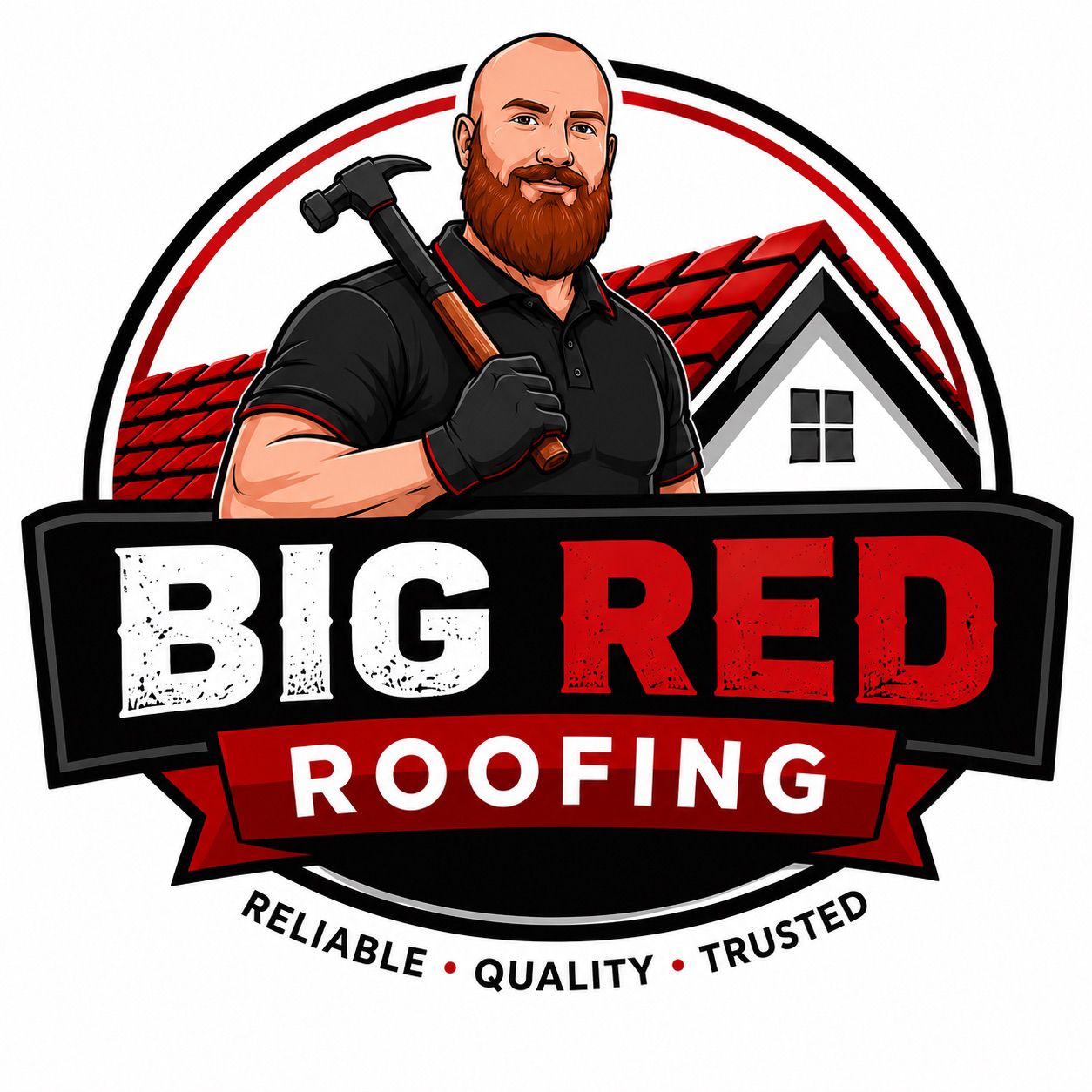 Big Red Roofing logo